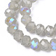 Chapelets de perles en verre électroplaqué EGLA-A034-J8mm-L09-2
