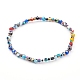 Conjuntos de pulseras de cuentas elásticas de murano de ojo malvado de colores BJEW-JB05931-2