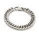 201 Stainless Steel Cuban Link Chains Bracelet for Men Women BJEW-H550-03B-P-1