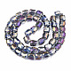 Transparent Electroplate Glass Beads Strands EGLA-T020-08-A-2