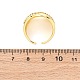 Латунные кольца из манжеты с прозрачным цирконием RJEW-U047-13G-5