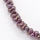 Electroplate Glass Beads Strands EGLA-F031-M-2