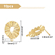 Unicraftale Eco-Friendly Brass Stud Earring Findings KK-UN0001-05G-NR-4