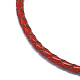 Bracelets réglables de cordon en cuir BJEW-I242-04-2