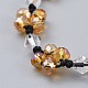 (vendita in fabbrica di feste di gioielli) braccialetti di perle di vetro fatti a mano BJEW-JB04673-04-2