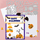 GLOBLELAND 2Pcs Halloween Cutting Dies Metal Gnome Pumpkin Bat Embossing Stencils Die Cuts for Paper Card Making Decoration DIY Scrapbooking Album Craft Decor DIY-WH0309-237-3