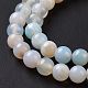 Chapelets de perles rondes en pierre d'agate naturelle G-E232-02-4