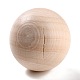 (venta de liquidación defectuosa: grieta) bola redonda de madera natural WOOD-XCP0001-29-3