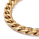 Placage sous vide pour femmes 304 chaînes cubaines en acier inoxydable bracelets et colliers ensembles de bijoux SJEW-JS01156-6