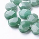 Natürlichen grünen Aventurin Perlen Stränge G-P434-25-3