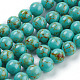 Chapelets de perles en turquoise synthétique TURQ-H038-10mm-XXS10-1
