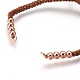 Nylon Cord Braided Bead Bracelets Making BJEW-F360-FRG09-2