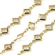 Латунные стеклянные ромбовидные цепи CHC-R001-05G-04-1