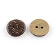 2 -hole boutons de noix de coco plats et ronds BUTT-R035-004-2