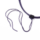 Verstellbare gewachste Schnur Halskette machen MAK-L027-A05-2
