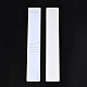 厚紙のアクセサリーディスプレイカード  ネックレス用  ジュエリーハングタグ  ワードファッションジュエリーと長方形  ホワイト  22x3.5x0.05cm CDIS-N002-003-2