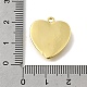 Подвеска в форме сердца из латуни с кабошоном KK-P306-06G-3