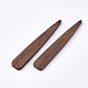 Grandes colgantes de madera de nogal sin teñir X-WOOD-T023-02-2