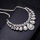 Fashion Women Jewelry Zinc Alloy Glass Rhinestone teardrop NJEW-BB15165-A-8