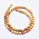Brins de perles de jaspe impérial naturel G-A175B-6mm-07-2