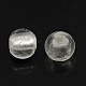 白い手作りの銀箔ガラスラウンドビーズ  直径約10mm  穴：1.5~2mm X-SLR10MM09Y-1
