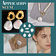 8pcs 4 estilos colgantes de perlas keshi naturales barrocas PALLOY-AB00030-6