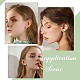 Nbeads 40 Sets 2 Style Tiny Resin Flower & Clover Stud Earrings with Ear Nut for Women EJEW-NB0001-08-7