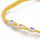 Bracelets de perles tressées en cordon de polyester ciré réglable BJEW-JB05846-02-2