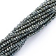 Electroplate Glass Beads Strands EGLA-F149-FR-02-2