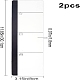 2 шт. 2-х стильная акриловая самоклеящаяся многофункциональная доска для заметок AJEW-GF0003-72-2