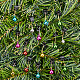 クリスマスのひげつまらない飾り  プラスチック製の爪クリップが付いたサンタクロースのひげベル  男性のひげの休日の装飾  ミックスカラー  43mm  6個/セット PHAR-AB00001-5