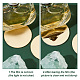 Pandahall elite 50 hojas 3d acrílico espejo redondo pegatinas de pared DIY-PH0013-23-4