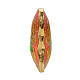 Chinese Style Alloy Enamel Beads X-ENAM-L015-34B-G-6