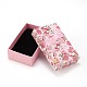 Flower Pattern Cardboard Jewelry Packaging Box X1-CBOX-L007-003D-2