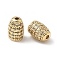 Латунные прозрачные бусины из кубического циркония KK-Q068-27G-1