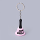 Platinum Tone Iron Bell Keychain KEYC-Q081-05-1