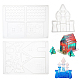 Olycraft 3pcs 3d weihnachtshaus silikonform DIY-OC0001-22-1