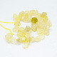 Natural Lemon Quartz Beads Strands G-O044-05-1