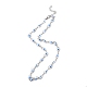 Collar de cadena de eslabones de plástico mal de ojo NJEW-H169-03P-2