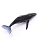 Juguetes de plástico con forma de ballena tropical artificial AJEW-WH0168-67-2