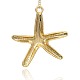 Alloy Starfish/Sea Stars Pendants PALLOY-J169-15G-2