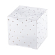 Tupfenmuster transparentes PVC-Quadrat begünstigen Box Süßigkeiten behandeln Geschenkbox CON-BC0006-28-1