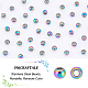 UNICRAFTALE sbout 100pcs Rainbow Rondelle Beads 2.5mm 304 Stainless Steel Spacer Beads Metal Hypoallergenic Stopper Beads for Necklace Bracelet Earring Making STAS-UN0040-20B-4