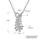 925 Sterling Silver Pendant Necklaces NJEW-BB32400-5