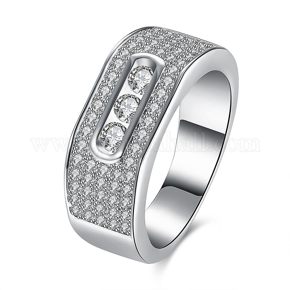 Wholesale Brass Cubic Zirconia Rings