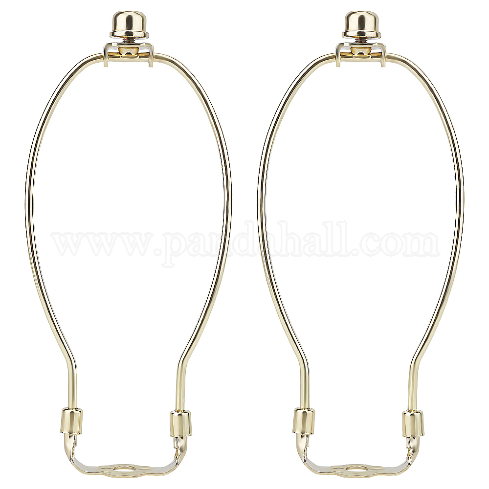Wholesale OLYCRAFT 2Pcs Lamp Shade Harps Holder Metal Lamp Harp Kit