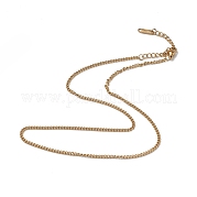 Ion Plating(IP) 304 Stainless Steel Curb Chain Necklace for Men Women NJEW-K245-015D