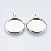Подвеска-кабошон из нержавеющей стали 304 STAS-I069-37-20MM