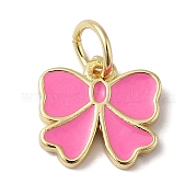 Подвески из латуни с покрытием из эмали KK-B092-13G-01