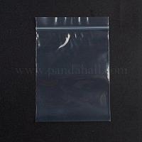 PandaHall Plastic Zip Lock Bags, Resealable Packaging Bags, Top Seal, Self Seal Bag, Rectangle, Clear, 6x4cm, Unilateral Thickness: 0.05mm